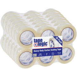 Tape Logic® #600 Hot Melt Tape, 2" x 110 Yd., Clear, Case Of 36