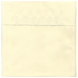 JAM Paper® Strathmore Invitation Envelopes, 8 1/2" x 8 1/2", Gummed Seal, Ivory, Pack Of 25