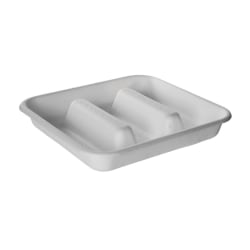 Eco-Products Vanguard WorldView Take-Out Containers, 7", White, Pack Of 300 Containers