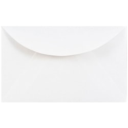 JAM PAPER 3Drug Mini Envelopes, 2 5/16 x 3 5/8, White, 25/Pack