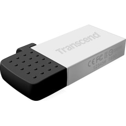 Transcend 8GB JetFlash 380S USB 2.0 On-The-Go Flash Drive - 8 GB - USB 2.0 - Silver