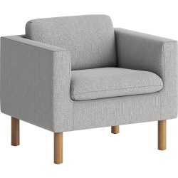 HON Parkwyn Club Chair - Material: Fabric - Finish: Gray