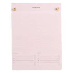 Russell & Hazel Acrylic Drafter’s Tablet, 6-3/8" x 8-7/16" x 1-1/8", 100 Sheets, Blush