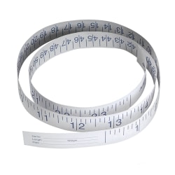 Medline Paper Measuring Tapes, 36", White, Case Of 1,000