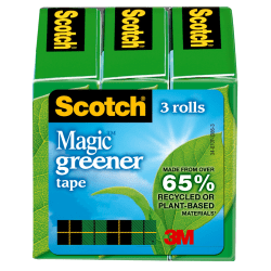 Scotch® Magic™ 810 Tape, 3/4" x 900", Pack Of 3 Rolls