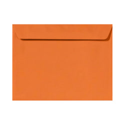 LUX Booklet 9" x 12" Envelopes, Gummed Seal, Mandarin Orange, Pack Of 250