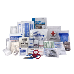 First Aid Only 50-Person First Aid Kit Refill, 8"H x 9"W x 4"D, Kit Of 184 Pieces