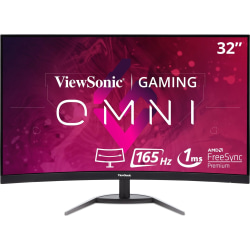 ViewSonic® VX3268-PC-MHD 31.5" Full HD LED LCD Curved Gaming Monitor, FreeSync