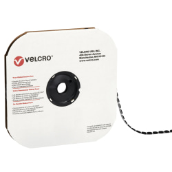 VELCRO® Brand - Loop, 1/2" Dots, Black, Case Of 1,440