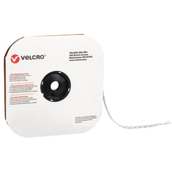 VELCRO® Brand Loop, 1/2" White Dots, Roll Of 1,440
