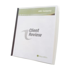 GBC® Slide 'n Bind Report Covers, 8 1/2" x 11", Clear, Pack Of 10