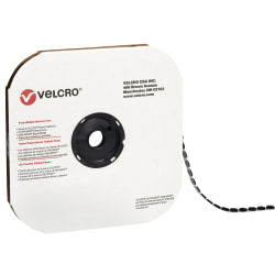 VELCRO® Brand - Loop, 3/4" Dots, Black, Roll Of 1,028