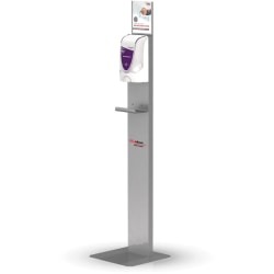 SC Johnson Hand Hygiene Touch-free Dispenser Stand - Automatic - Touch-free, Sturdy, Durable, Wear Resistant, Tear Resistant - Silver - 1 Each