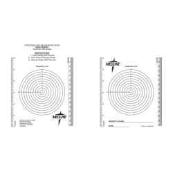 Medline Latex-Free Wound Measuring Bull's-Eye/Ruler, 8 1/2" x 6 1/2", Black/Clear, Bag Of 250