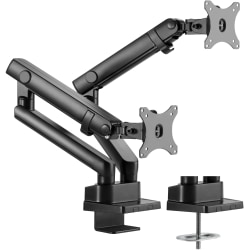 Amer Mounting Arm for Curved Screen Display, Flat Panel Display - Matte Black - 2 Display(s) Supported - 32" Screen Support - 35.27 lb Load Capacity - 75 x 75, 100 x 100