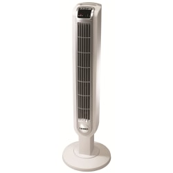 Lasko® 3-Speed Tower Fan with Remote Control, 36"H x 12"W x 12"D, White