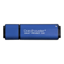 Kingston DataTraveler Vault Privacy 3.0 - USB flash drive - encrypted - 8 GB - USB 3.0 - TAA Compliant