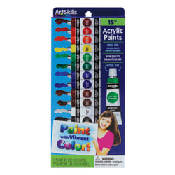 ArtSkills® Acrylic Paints, 0.32 Oz, Assorted Colors, Pack of 12