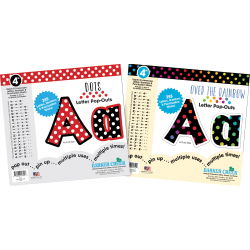 Barker Creek Letter Pop-Outs, 4", Dot To Dot, Set Of 510 Pop-Outs