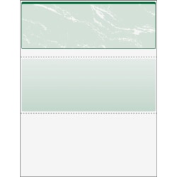 DocuGard High Security Green Marble Business Checks with 11 Features to Prevent Fraud - Letter - 8 1/2" x 11" - 24 lb Basis Weight - 500 / Ream - Erasure Protection, Watermarked