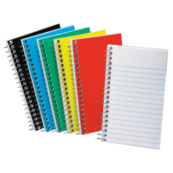 Ampad Sidebound Memo Book, 50 Sheets, 5" x 3", Assorted Cover