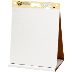 Post-it® Super Sticky Tabletop Easel Pad, 20" x 23", White, Pad Of 20 Sheets