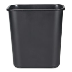 Rubbermaid® Durable Polyethylene Wastebasket, 7 Gallons, Black