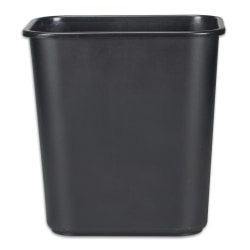 Rubbermaid® Durable Polyethylene Wastebasket, 7 Gallons, Black