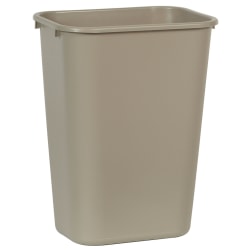 Rubbermaid® Durable Polyethylene Wastebasket, 10 1/4 Gallons (38.8L), Beige