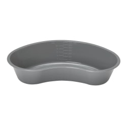 Medline Emesis Basins, 2"H x 4 1/2"W x 9"D, Graphite, Pack Of 250