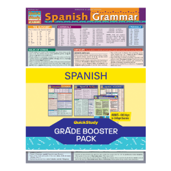 QuickStudy Grade Booster Pack, Spanish