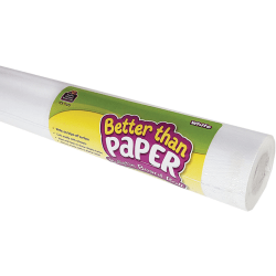 Teacher Created Resources® Better Than Paper® Bulletin Board Paper Rolls, 4' x 12', White, Pack Of 4 Rolls