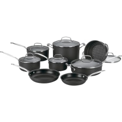 Cuisinart™ Chef’s Classic 14-Piece Non-Stick Cookware Set, Brown