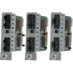 Omnitron iConverter 2Fx Dual Fiber - Repeater - 100Mb LAN - 100Base-FX - ST single-mode / ST single-mode - up to 18.6 miles - 1310 nm