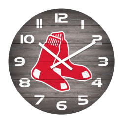 Imperial MLB Weathered Wall Clock, 16", Boston Red Sox
