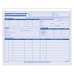Adams® Employee Record Folders, 9 1/2" x 11 3/4", Folded, Pack Of 20