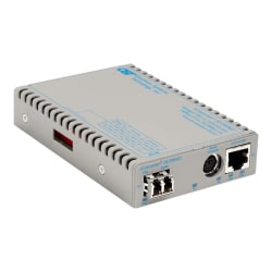 Omnitron iConverter 10/100M2 - Fiber media converter - 100Mb LAN - 10Base-T, 100Base-FX, 100Base-TX - RJ-45 / LC single-mode - up to 18.6 miles - 1310 nm