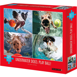 Willow Creek Press 1,000-Piece Puzzle, Underwater Dogs: Play Ball!