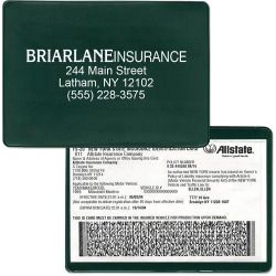 Custom Insurance Card Holder, 5-3/4" x 4-3/16", Red