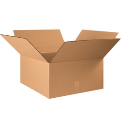 Partners Brand Double-Wall Heavy-Duty Corrugated Cartons, 22" x 22" x 12", Kraft, Box Of 10