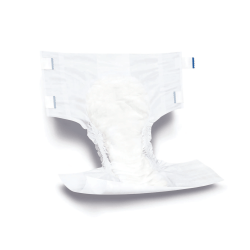 Medline Ultracare Cloth-Like Adult Briefs, Medium, 32 - 42", White, Case Of 96