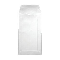 LUX #7 Large Drive-In Banking Envelopes, Peel & Press Closure, White, Pack Of 250