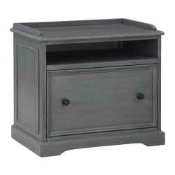 Office Star™ Country Meadows 18"D Lateral File Cabinet, Plantation Gray