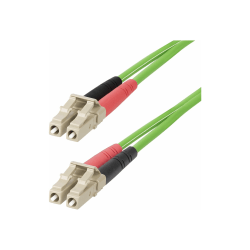 StarTech.com 15m (49.2ft) LC to LC (UPC) OM5 Multimode Fiber Optic Cable, 50/125µm Duplex Zipcord, 40G/100G, LSZH Fiber Jumper Cord