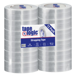 Tape Logic® 1300 Strapping Tape, 2" x 60 Yd., Clear, Case Of 12
