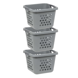 Iris Hamper, 32 Qt, Gray, Pack Of 3 Hampers