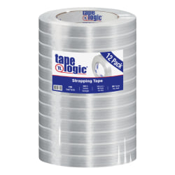 Tape Logic® 1500 Strapping Tape, 3/4" x 60 Yd., Clear, Case Of 12