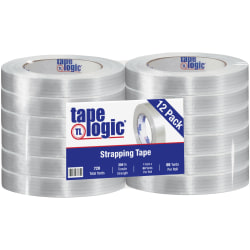 Tape Logic® 1500 Strapping Tape, 1" x 60 Yd., Clear, Case Of 12