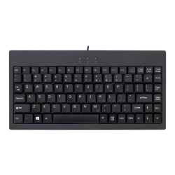 Adesso® AKB-110B EasyTouch USB/PS/2 Mini Keyboard, Black