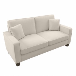 Bush® Furniture Stockton 73"W Sofa, Cream Herringbone, Standard Delivery